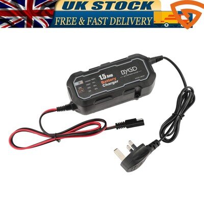 SAE Smart 12V Motorcycle Motorbike Car Battery Charger Automatic Smart Trickle