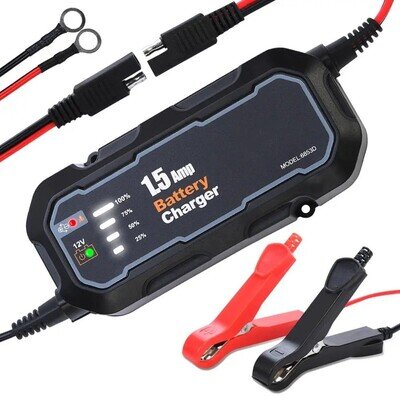 SAE Smart 12V Motorcycle Motorbike Car Battery Charger Automatic Smart Trickle