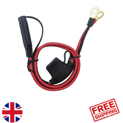 SAE Battery Charger cable lead Terminal Ring Connector Motorbike Motorcycle 12V
