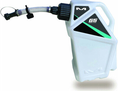 MATRIX G5 UTILITY PETROL FUEL CAN JUG WHITE BLACK MOTOCROSS MX 5 GALLON ENDURO