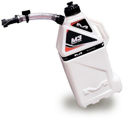 MATRIX M3 UTILITY PETROL FUEL CAN JUG WHITE BLACK MOTOCROSS WORKSHOP ENDURO BNWT