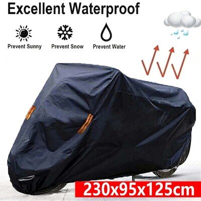 XL Heavy Duty Motorbike Motorcycle Cover Waterproof Rain Snow Dust UV Protector