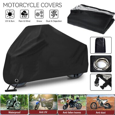 L-XXXXL Motorcycle Motorbike Cover Waterproof Outdoor Sun Rain Dust UV Protector