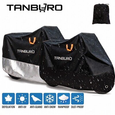 Heavy Duty Waterproof Motorbike Motorcycle Cover Outdoor Rain Dust UV Protector
