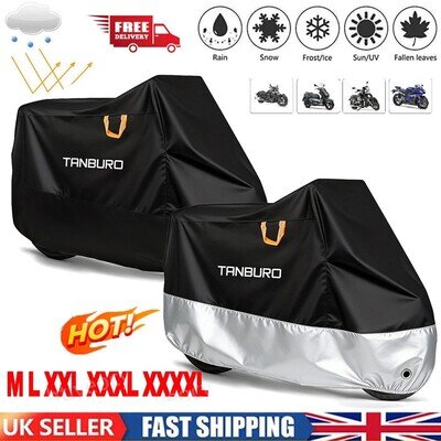Waterproof Heavy Duty Motorcycle Motorbike Cover Outdoor Rain Dust UV Protector