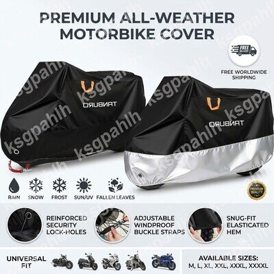 Heavy Duty Waterproof Motorbike Motorcycle Cover Outdoor Rain Dust UV Protector