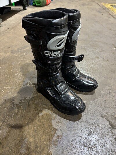 Oneil Motocross/enduro Boots Size 7 Mens Uk Black/grey
