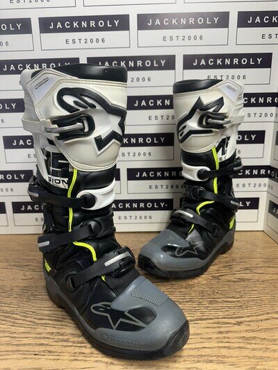 Alpinestars Tech 5 Motocross MX Black Boots Off Road Size UK 9 - US 10 - EU 44.5
