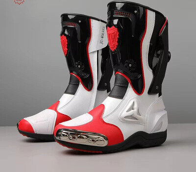 Mens Motorcycle Boots Anti-Slip Motocross Adventure Touring Dirt Bike Shoes