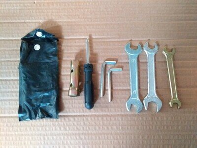 Motorcycle Tool kit 7 pieces screwdriver box spanner allen key