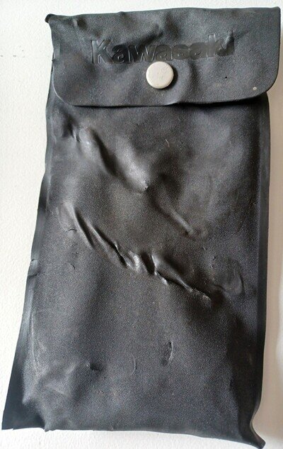 Vintage Kawasaki Motorcycle Tool Kit w/Snap Close Storage Bag