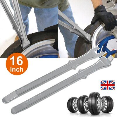 2 X 16" Motorcycle Tire Bead Breaker Tyre Lever Set Steel Change Tool Heavy duty