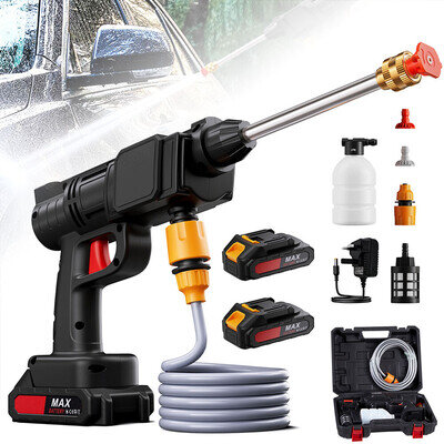 48V Cordless Portable Pressure Washer Gun for Car Wash Bike Washing Cleaning