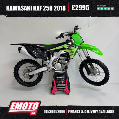 KAWASAKI KXF 250 2018 250cc Motocross Bike @EmotoUK - Finanace Available KAWASAKI KXF 250 2018 250cc Motocross Bike @EmotoUK - Finanace Available