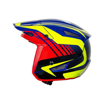 JITSIE HT1 GETZ TRIALS BIKE OPEN FACE HELMET. BLUE. GREAT QUALITY NEW FOR 2026