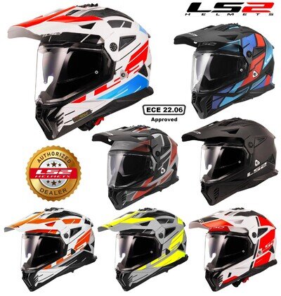LS2 MX702 Pioneer EVO Motorcycle Adventure Helmet Enduro Off Road Supermoto Dual