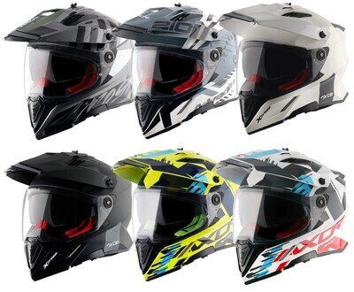 Motorcycle Helmet Axor X-Cross Dual Sport Adventure Supermoto Crash Helmet 22.06