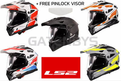 LS2 MX702 Pioneer II Motorcycle Adventure Helmet Enduro Off Road Supermoto Dual