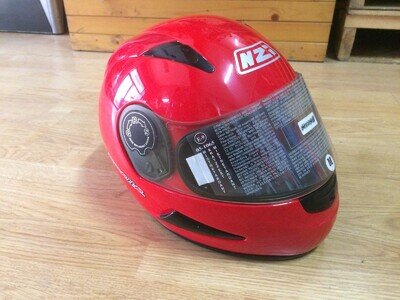ROAD HELMET SCOOTER SUPER MOTORCYCLE HELMET NZI RED SIZE M BOTTOM STOCK RED