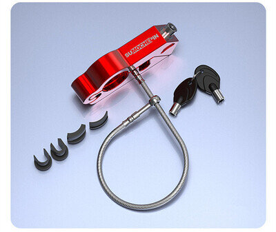 Anti-Theft Lock Motorcycle Handlebar Helmet Security Lock Accessories Aluminium