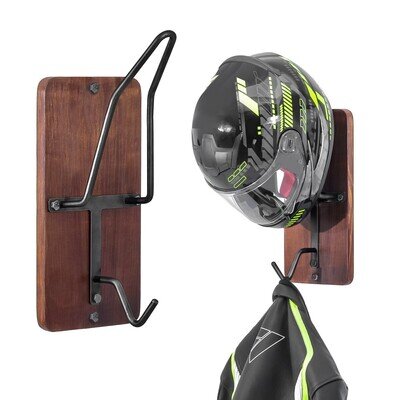 Helmet Holder for Husqvarna 701 Enduro / Supermoto black wood