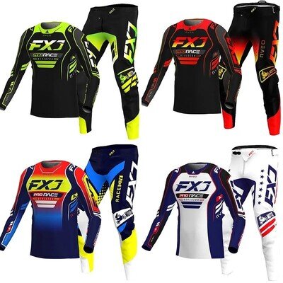 Motocross Gear Set Off-Road Motocross Jersey & Pants Kit Dirt Bike Racing Outfit
