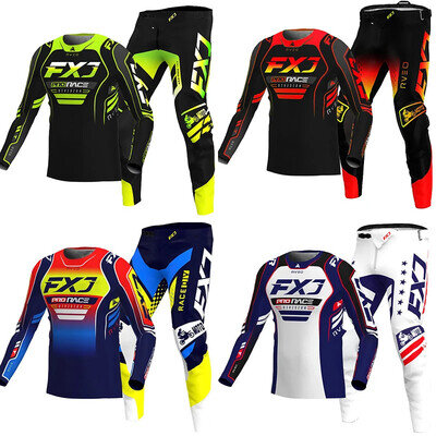 Motocross Gear Set Off-Road Motocross Jersey & Pants Kit Dirt Bike Racing Outfit