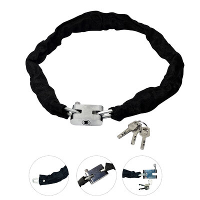 STRONG MOTORCYCLE MOTORBIKE BIKE SECURITY HEAVY DUTY CHAIN AND PADLOCK LOCK