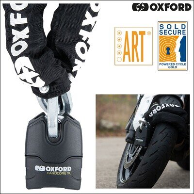Oxford Hardcore XC13 Heavy Duty Sold Secure Motorcycle Security Chain & Lock