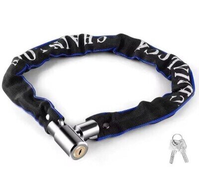 HEAVY DUTY STRONG MOTORCYCLE MOTORBIKE BIKE SECURITY CHAIN AND PADLOCK LOCK