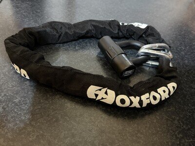 Oxford HD MAX Chain Lock 12mm x 2m Motorbike Motorcycle Chain Lock Padlock