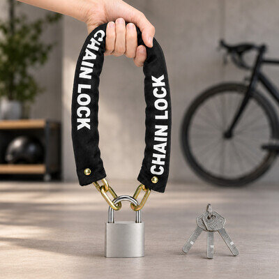 Bike Chain Lock Scooter Motorcycle Heavy Duty Disc Lock padlock Gate Security