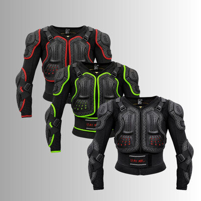 Kids Body Armour Protection Jacket Motocross Motorbike Spine Elbow CE Protector