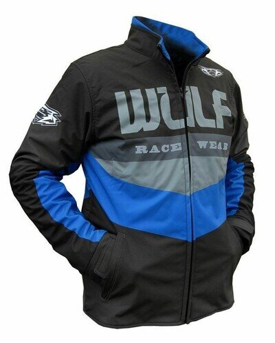 Adult blue motorbike MX jacket softshell casual Wulfsport Ventuno S-XXL coat