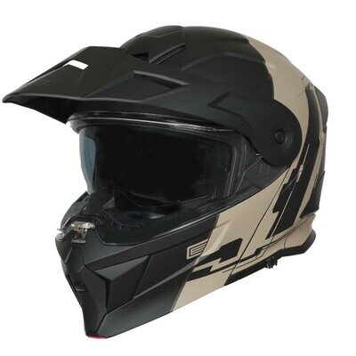 Origine Adventure Cyborg Flip Front Up Motorcycle Helmet - Matt Sand/Black