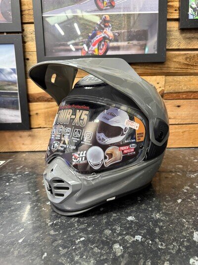 Arai Tour X5 Plain Adventure Motorcycle Helmet Road ECE 22.06 ACU Approved Small