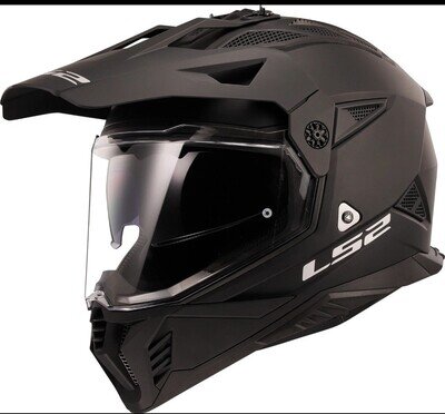 LS2 MX702 Pioneer II Dual Visor Adventure Motorcycle Helmet - Matt Black