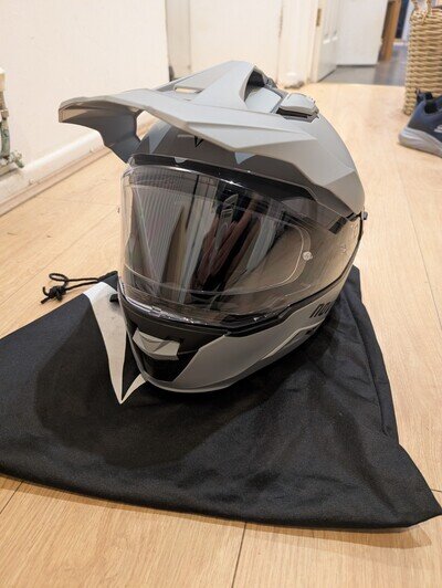 Novic Xterra Adventure Motorcycle Helmet Plain Matt Black