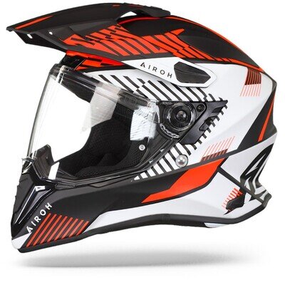 Airoh Commander Adventure Motorcycle Helmet Boost Orange Matt ECE 22.05 Approved