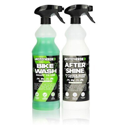 Motoverde 1L Bike Wash / Aftershine Combo Motocross MX Cleaner Bike Motorcycle
