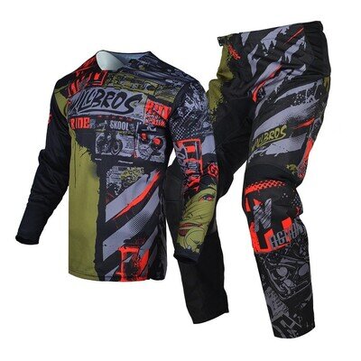 MX Combo Dirt Bike Jersey & Pants Set MTB BMX DH Enduro Gear Kit + Free Gift UK