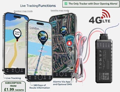 Motorcycle-Motorbike 4G GPS Tracker Live Mobile Alarm Tracking System+FREE DATA