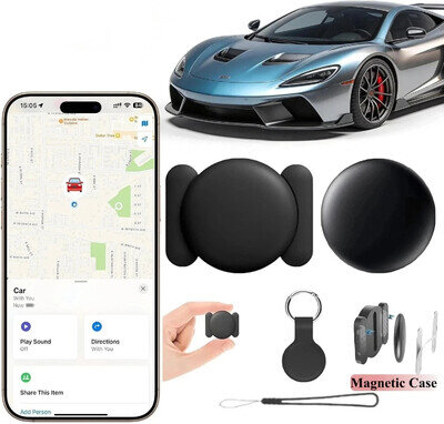 GPS Car Tracker Magnetic Vehicle Bike Tracking Device Wireless For Apple Find My
