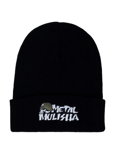 Metal Mulisha Men's or Women's Unisex OG Icon Work Beanie in Black FMX Skull Cap