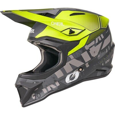 ONeal 1SRS VOLTIXX MX Helmet Black Grey Adult Motocross Off-Road