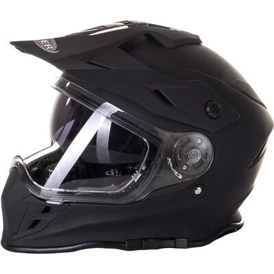 Viper RXV288 Dual Visor MX Enduro Motocross Motorbike Helmet - Matt Black