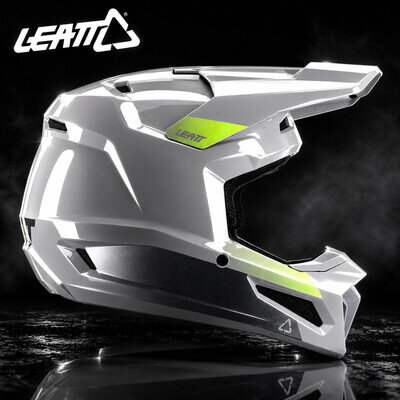 NEW LEATT 2027 MOTOCROSS ENDURO HELMET GREY 2.5 ATV QUAD DHMTB FREE GOGGLES