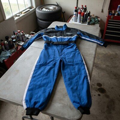Durable Blue Kids Motocross Suit L (9-10 ) - Stylish and Comfortable Fit