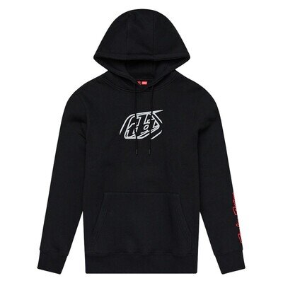 Troy Lee Designs Kids Youth Badge Motocross Hoodie - Black
