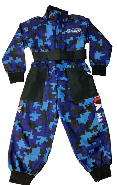 ZORAX blue Children Kids Cub Motocross Suits Clothing Camo Race Overalls MX